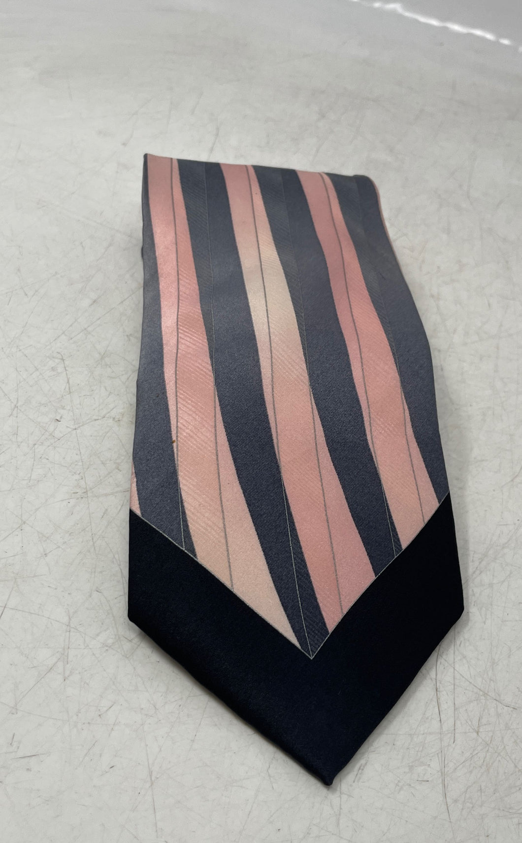 Stacy Adams Mens Multicolor Striped Silk Adjustable Formal Pointed Tie