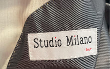 Load image into Gallery viewer, Studio Milano Mens Beige Long Sleeve Notch Lapel Two-Button Blazer Size 52R
