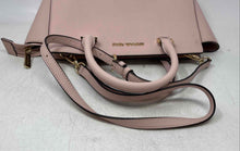 Load image into Gallery viewer, Michael Kors Womens Pink Leather Bottom Studs Shoulder Strap Satchel Bag
