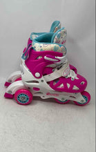 Load image into Gallery viewer, Chicago Skates Kids White Pink Adjustable Training Inline Skates Size 1-4
