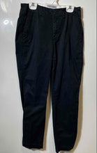 Load image into Gallery viewer, Gap Womens Black Flat Front Slash Pockets Straight Leg Cropped Pants Size 2
