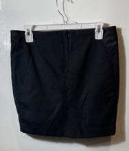 Load image into Gallery viewer, Bebe Womens Black Stretch Lined Side Panel Back Zip Mini Skirt Size 6
