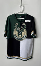 Load image into Gallery viewer, UNK Mens Dark Green &amp; Black Milwaukee Bucks Antetokounmpo #34 NBA Jersey Size L
