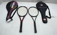 Load image into Gallery viewer, Set Of 2 Wilson Triad 5.0 Pro Staff Lite Dual Taper Beam Tennis Racquet In Case
