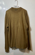 Load image into Gallery viewer, Domani Platinum Mens Brown Ribbed Knit Long Sleeve Pullover Sweater Size XXL
