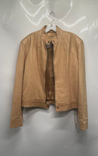 Load image into Gallery viewer, Royal S&amp;V Womens Brown Leather Rhinestone Long Sleeve Full-Zip Jacket No Size
