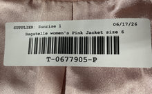 Load image into Gallery viewer, Bagatelle Womens Pink Leather Collarless Long Sleeve Full-Zip Jacket Size 6
