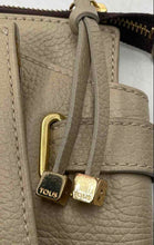 Load image into Gallery viewer, Authentic Tous Womens Beige Leather Inner Pocket Bottom Studs Satchel Handbag
