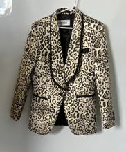 Load image into Gallery viewer, Kent &amp; Park Womens Beige Black Leopard Print One-Button Blazer Jacket Size 36
