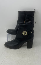 Load image into Gallery viewer, Tommy Hilfiger Womens Black Round Toe High Block Ankle Boots Size 9.5M
