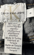 Load image into Gallery viewer, Calvin Klein Jeans Womens Black Denim Belt Loops Straight &amp; Pencil Skirt Size 6
