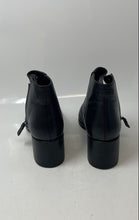 Load image into Gallery viewer, Cole Haan Womens Black Leather Side Zip Block Heel Ankle Booties Size 6 B
