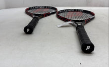 Load image into Gallery viewer, Pair Of 2 Prince Thunder 110 Red Black Comfort Grip Tennis Sports Racquets
