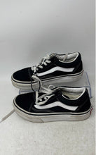 Load image into Gallery viewer, Vans Boys Off The Wall 751505 Black White Lace-Up Low Top Sneakers Shoes Size 13
