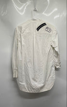 Load image into Gallery viewer, Armani Exchange Womens White Long Sleeve Embroidered Button-Up Shirt Size XS
