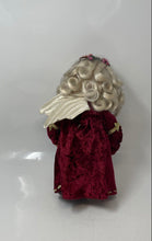 Load image into Gallery viewer, Precious Moments Blonde Hair Angel Wings Burgundy Dress Collector Doll
