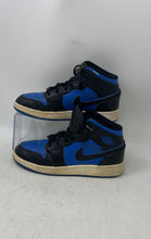 Load image into Gallery viewer, Nike Kids Air Jordan 1 Mid DQ8423-042 Blue Black Lace-Up Sneaker Shoes Size 5Y
