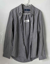 Load image into Gallery viewer, Ralph Lauren Mens Black White Gingham Button-Up Shirt Size Large
