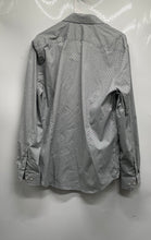 Load image into Gallery viewer, Express Mens Gray Printed Short Sleeve Button-Up Shirt Size Medium
