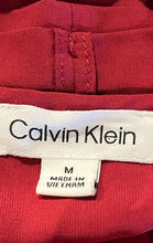 Load image into Gallery viewer, Calvin Klein Womens Red Short Ruffle Sleeve V-Neck Pullover Blouse Top Size M
