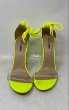 Load image into Gallery viewer, Fashion Nova Womens Lose It All Yellow Leather Ankle Strap Heels Size 8 1/2
