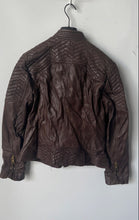 Load image into Gallery viewer, Michael Kors Womens Brown Long Sleeve Full-Zip Cropped Jacket Size Large
