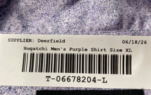 Load image into Gallery viewer, Bugatchi Mens OoohCotton Tech Purple 8 Way Stretch Short Sleeve Polo Shirt Sz XL
