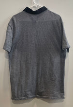 Load image into Gallery viewer, Calvin Klein Mens Gray White Textured Short Sleeve Collared Polo Shirt Size L
