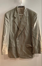 Load image into Gallery viewer, Fenzia Mens Taupe Printed Long Sleeve Notch Lapel Two-Button Blazer Size 42R/36
