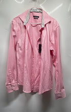 Load image into Gallery viewer, Bugatchi Mens Pink Long Sleeve Collared Shaped Fit Button-Up Shirt Size L W/ Tag
