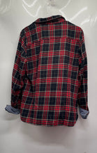 Load image into Gallery viewer, Tommy Hilfiger Womens Multicolor Plaid Long Sleeve Cotton Button-Up Shirt Size L
