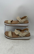 Load image into Gallery viewer, Lucky Brand Womens Iadan Beige Hook &amp; Loop Platform Slingback Sandals Size 7.5M
