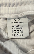 Load image into Gallery viewer, Armani Exchange Mens White Elastic Waist Tapered Leg Jogger Pants Size Small
