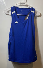 Load image into Gallery viewer, Adidas Womens Blue Sleeveless Racerback Activewear Pullover Tank Top Size Small
