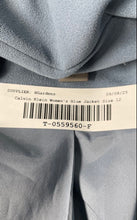Load image into Gallery viewer, Calvin Klein Womens Blue Long Sleeve Pockets Open Front Blazer Jacket Size 12
