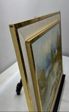 Load image into Gallery viewer, Landscape With A Lake House And Meadow Double Framed Wall Art Painting
