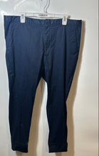 Load image into Gallery viewer, Armani Exchange Mens Blue Flat Front Pockets Straight Leg Dress Pants Size 38
