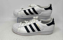 Load image into Gallery viewer, Adidas Mens Superstar White Black Leather Lace-Up Low Top Sneaker Shoes Size 6.5
