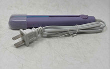 Load image into Gallery viewer, Luvme Purple Mini 2-In-1 Curling Iron Hair Straightener No Tested
