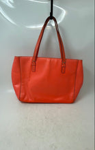 Load image into Gallery viewer, Kate Spade New York Womens Orange Leather Double Handle Travel Tote Handbag

