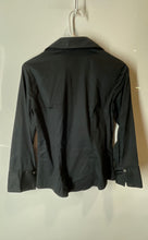 Load image into Gallery viewer, Banana Republic Womens Black Long Sleeve Collared Button-Up Shirt Size Small
