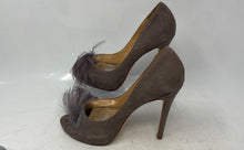 Load image into Gallery viewer, Badgley Mischka Womens Ginnie Gray Peep Toe Slip-On Stiletto Pump Heels Size 8M
