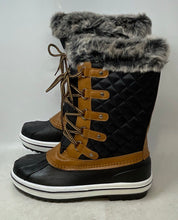 Load image into Gallery viewer, Vepose Womens CJY971A Black Brown Insulated Faux Fur Winter Snow Boots Size 8
