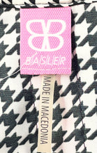 Load image into Gallery viewer, Basler Womens Black Pink Houndstooth Print Long Sleeve Button-Up Shirt Size 48
