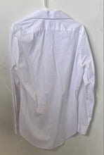 Load image into Gallery viewer, Calvin Klein Mens White Long Sleeve Slim Fit Collared Dress Shirt Size Medium
