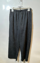 Load image into Gallery viewer, Zara Womens Gray Slash Pockets Pleated Front Drawstring Wide-Leg Ankle Pants S
