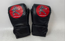 Load image into Gallery viewer, I Know Karate Black Red Kids Wrist Strap Karate And Kickboxing Training Gloves
