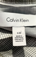 Load image into Gallery viewer, Calvin Klein Mens White Gray Plaid Long Sleeve Button-Up Shirt Size S/P
