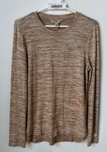 Load image into Gallery viewer, Banana Republic Womens Beige Tan Heather Long Sleeve Crew Neck T-Shirt Size M

