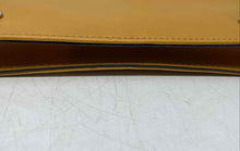 Load image into Gallery viewer, Nine West Womens Yellow Leather Detachable Strap Flap Over Crossbody Handbag
